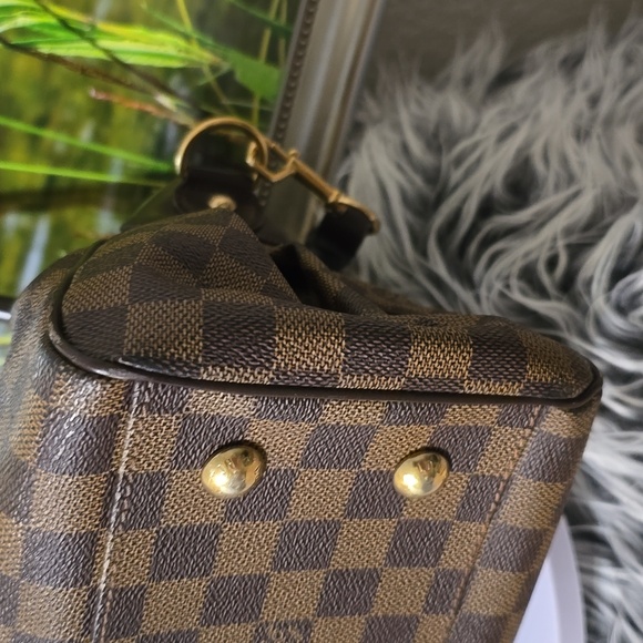 Louis Vuitton Trevi PM Damier Ebene Brown Top Handle Shoulder Bag Authentic COA - Picture 11 of 16